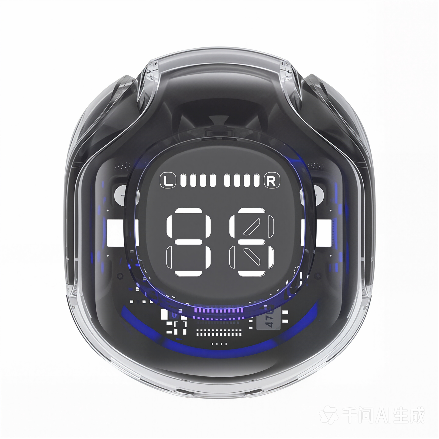 Air31 Wireless Earbuds โ LED Digital Display TWS Headphones | Transparent Case, Deep Bass, Noise Cancellation, Long Battery Life