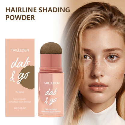 Shape Tape Dab & Go hair concealer Covers roots, grays, sparse areas and thinning spots in seconds with a waterproof formula that gives fuller-looking hair without the sticky spray feel. The built-in sponge really makes it dab and go.
