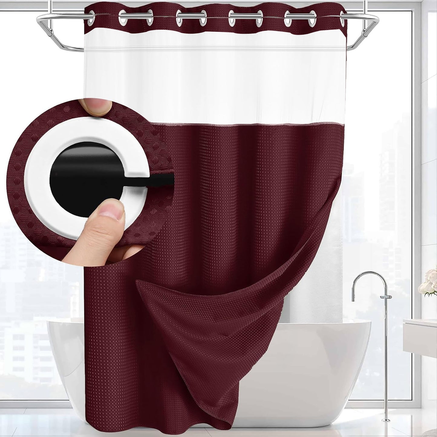 Wine Red,71*86in