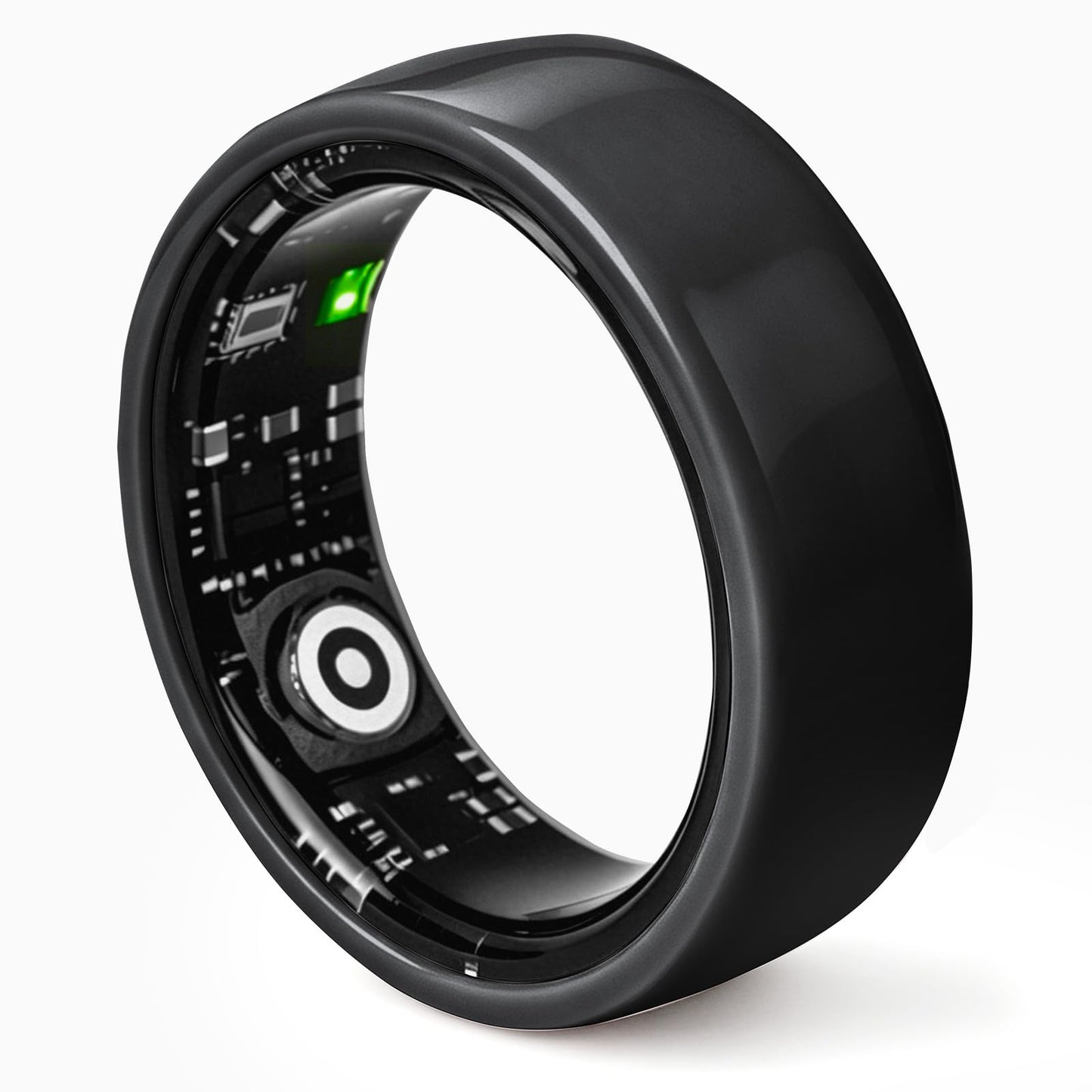 R12 Smart Ring – Heart Rate SpO2 Sleep Tracker Fitness Ring | Bluetooth 5.1 Gesture Control Ceramic Health Monitor for Men Women New Arrival