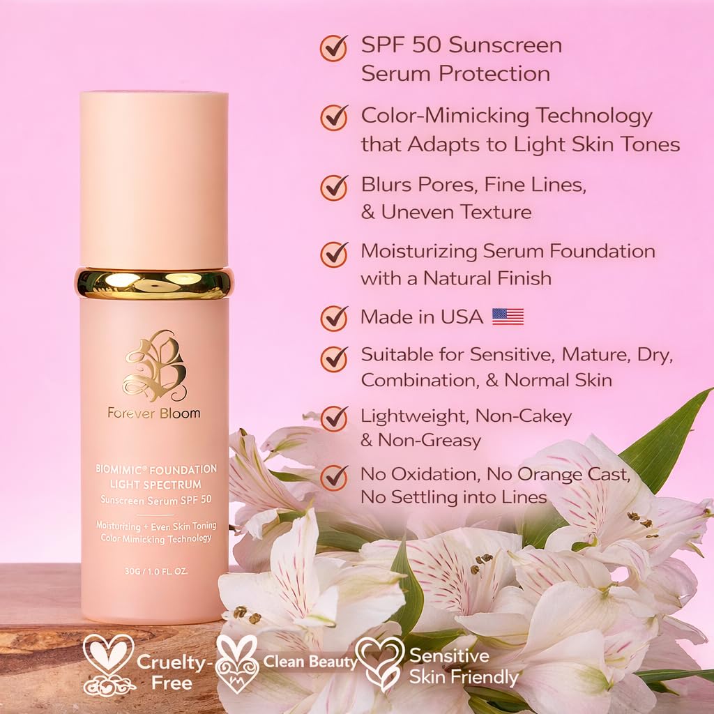 Biomimic Foundation 4 in 1 - Medium Spectrum by Forever Bloom Flawless Finish Even Skin Tone Skin Tint