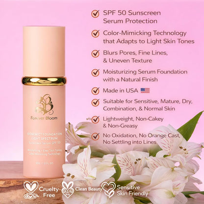 Biomimic Foundation 4 in 1 - Medium Spectrum by Forever Bloom Flawless Finish Even Skin Tone Skin Tint