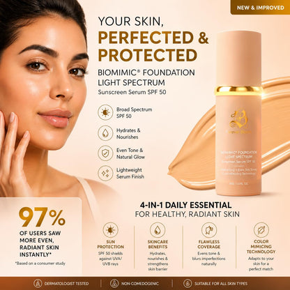 Biomimic Foundation 4 in 1 - Medium Spectrum by Forever Bloom Flawless Finish Even Skin Tone Skin Tint