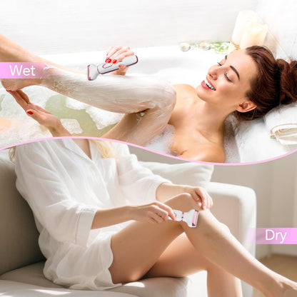 4-in-1 Electric Shaver for Women – USB Rechargeable Hair Removal Kit | Painless Legs Armpits Bikini Trimmer for Sensitive Skin New Arrival