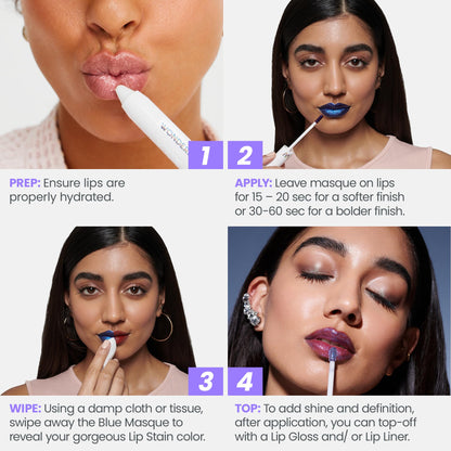 Wonderskin WONDER BLADING Lip Stain Masque – Long-Lasting, Waterproof, Transfer-Proof Lip Stain with Hydrating Vegan Formula for Soft, No-Fade Lips