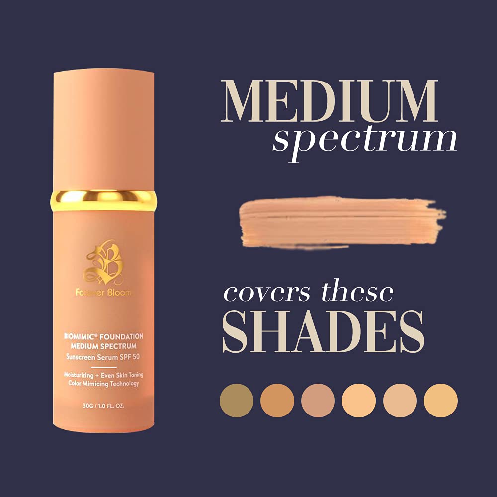 Biomimic Foundation 4 in 1 - Medium Spectrum by Forever Bloom Flawless Finish Even Skin Tone Skin Tint