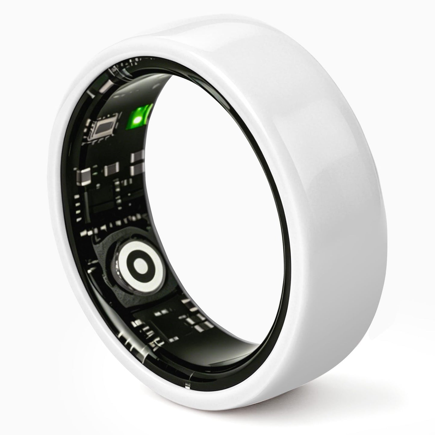 R12 Smart Ring – Heart Rate SpO2 Sleep Tracker Fitness Ring | Bluetooth 5.1 Gesture Control Ceramic Health Monitor for Men Women New Arrival