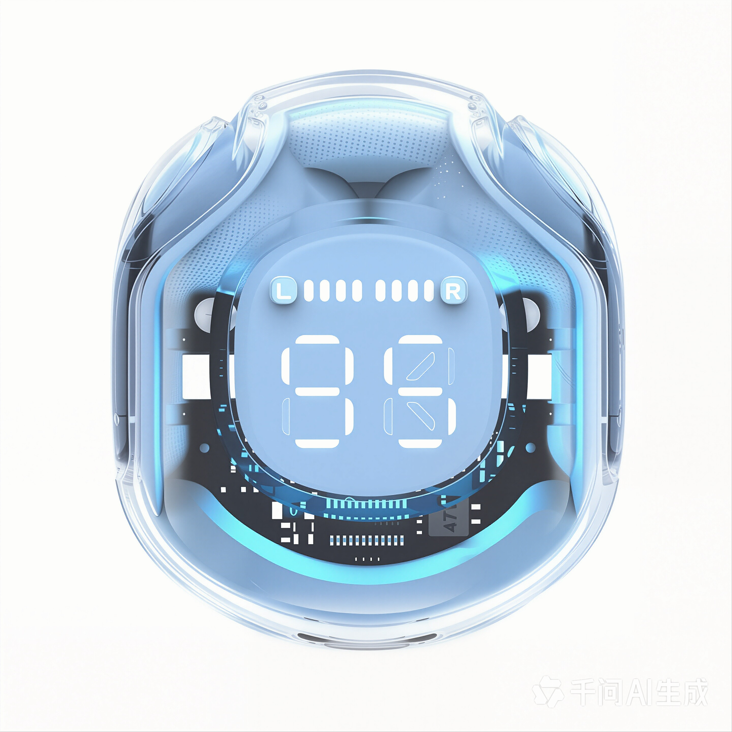 Air31 Wireless Earbuds – LED Digital Display TWS Headphones | Transparent Case, Deep Bass, Noise Cancellation, Long Battery Life