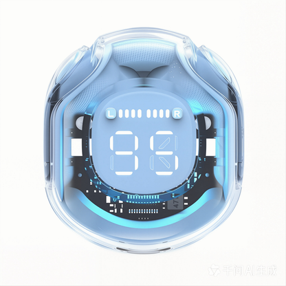 Air31 Wireless Earbuds – LED Digital Display TWS Headphones | Transparent Case, Deep Bass, Noise Cancellation, Long Battery Life