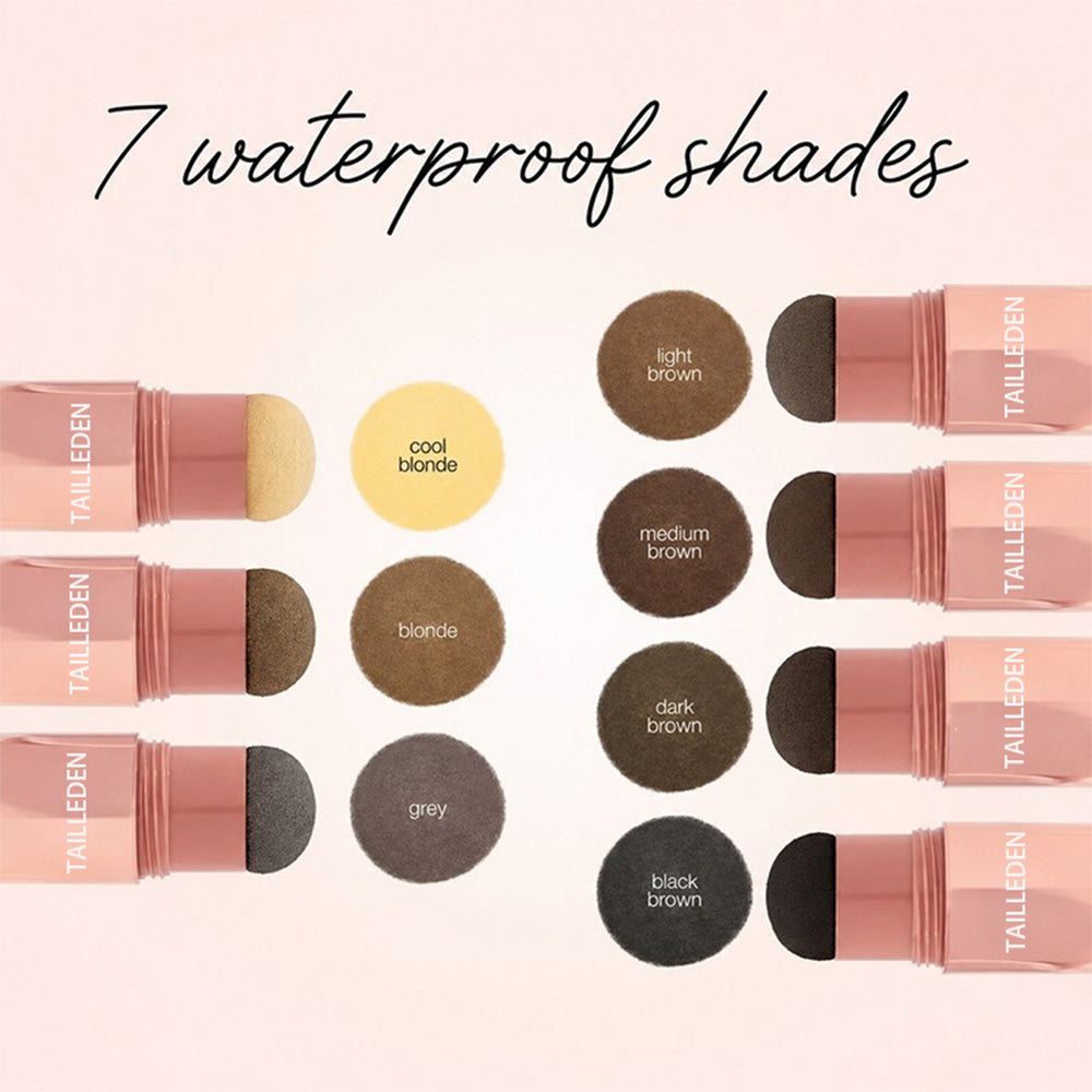 Shape Tape Dab & Go hair concealer Covers roots, grays, sparse areas and thinning spots in seconds with a waterproof formula that gives fuller-looking hair without the sticky spray feel. The built-in sponge really makes it dab and go.